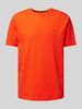Fynch-Hatton T-Shirt mit Logo-Stitching Orange