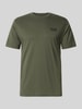 EA7 Emporio Armani T-shirt met labelprint Leem