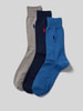 Polo Ralph Lauren Underwear Sokken met labelstitching in een set van 3 paar Marineblauw