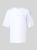 CK Calvin Klein Oversized T-Shirt mit Label-Stitching Weiss