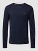 Tommy Hilfiger Longsleeve mit Label-Stitching Marine