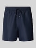 Tommy Hilfiger Badehose mit Label-Stitching Dunkelblau