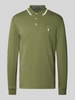 Polo Ralph Lauren Slim fit poloshirt met logostitching Olijfgroen