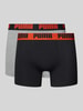 PUMA Boxershort met elastische logo in band in een set van 2 stuks Zwart