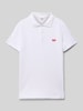 Levi’s® Kids Poloshirt mit Label-Stitching Modell 'BATWING' Weiss