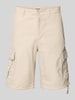 Jack & Jones Regular Fit Cargoshorts mit Gürtelschlaufen Modell 'COLE BARKLEY' Offwhite