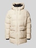 RAINS Regular fit gewatteerd jack met capuchon, model 'ALTER' Offwhite