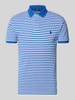 Polo Ralph Lauren Slim Fit Poloshirt aus reiner Baumwolle Modell 'YD MESH STRIPE POLO' Royal