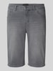Angels Regular fit bermuda's van denim met omslag Middengrijs