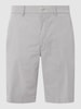 Brax Straight Fit Chino-Shorts mit Stretch-Anteil Modell 'Bozen' Silber Melange