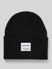 Jack & Jones Beanie mit Label-Patch Black