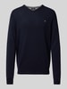 Fynch-Hatton Strickpullover mit V-Ausschnitt Marine