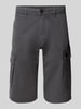 s.Oliver RED LABEL Relaxed Fit Cargoshorts aus Baumwoll-Mix Anthrazit
