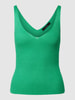 Vero Moda Gebreide top met ribstructuur, model 'Glory' Groen