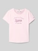 Tommy Hilfiger Teens Regular Fit T-Shirt aus Baumwoll-Mix Rosa