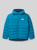 The North Face Gewatteerd jack met labelprint Rookblauw