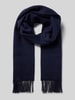 Fraas Szal z frędzlami Granatowy