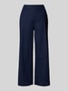 More & More Stoffen broek met Franse steekzakken Marineblauw