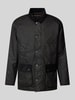 Barbour Kurtka z wyhaftowanym logo model ‘Cordale Wax’ Czarny