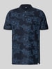 LERROS Slim Fit Poloshirt mit floralem Allover-Print Marine