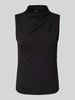 Pieces Regular Fit Top mit Stehkragen Modell 'MADISON' Black