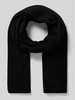 Christian Berg Woman Schal aus Kaschmir mit Rollsaum Black