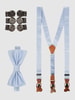 Prince Bowtie Strik met bretels in een set Bleu