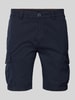 Napapijri Regular Fit Cargoshorts mit Label-Detail Modell 'N-DELINE' Marine
