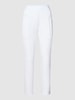 Cambio Skinny Fit Hose mit elastischem Logo-Bund Modell 'Jordi' Weiß