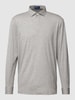 Polo Ralph Lauren Poloshirt mit kurzer Knopfleiste Mittelgrau