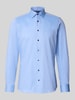 OLYMP Level Five Slim fit zakelijk overhemd met kentkraag Bleu