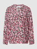 Saint Tropez Blouse met all-over motief, model 'Eda' Roze