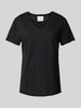 My Essential Wardrobe T-Shirt mit V-Ausschnitt Modell 'THE VTEE' Black