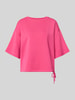 Christian Berg Woman Oversized Fit T-Shirt aus elastischem Material-Mix Fuchsia