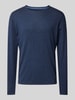 Christian Berg Men Gebreide pullover met ronde hals Marineblauw gemêleerd