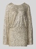 Gina Tricot Minikleid mit Rundhalsausschnitt Gold