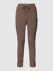 MAC Sweatpants mit Reißverschlusstaschen Modell 'Future 2.0' Taupe