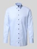 OLYMP Modern Fit Businesshemd mit Button-Down-Kragen Bleu