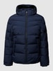 Tom Tailor Steppjacke in unifarbenem Design mit Label-Details Marine