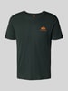 Alpha Industries T-Shirt mit Label-Print und Rundhalsausschnitt Petrol