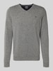 Fynch-Hatton Regular Fit Pullover mit Kaschmir-Anteil Modell 'Merino' Mittelgrau