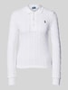 Polo Ralph Lauren Strickpullover mit Polokragen Weiss