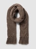 Seeberger Strickschal mit Strukturmuster Taupe
