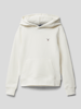 Gant Hoodie met labelstitching Wit