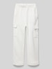 Mango Stoffhose mit elastischem Bund Offwhite