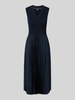 BOSS Midikleid mit Plisseefalten Modell 'Farara' Marine