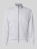 JACK & JONES Regular Fit Sweatjacke mit Baumwoll-Anteil Modell 'Bradley' Hellgrau Melange