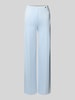 Marc Cain Stoffen broek van viscosemix met persplooien Lichtblauw