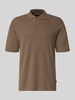 JACK & JONES Premium Regular Fit Poloshirt mit Knopfleiste Mittelbraun