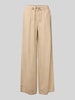 Only Weite Hose aus Viskose-Leinen-Mix Modell 'CARO' Sand